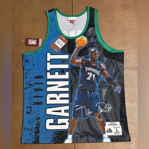 NWT - Mitchell & Ness Minnesota TimberWolves Kevin Garnett Player Jersey, Sz - L